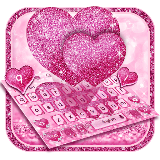 Glitter Aşk Kalp Klavye icon