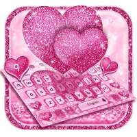 Glitter Love Heart Keyboard on 9Apps