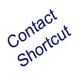 Contact shortcut widget icon