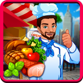 Kitchen master : fastfood restaurant icon