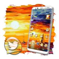Sunset Painting Launcher Theme on 9Apps