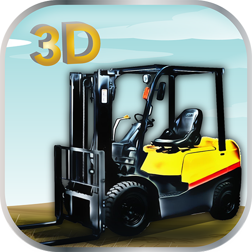 3D Heavy Cargo Forklift icon