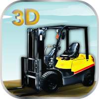 3D Heavy Cargo Forklift