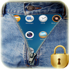 Zip Screen lock jeans icon
