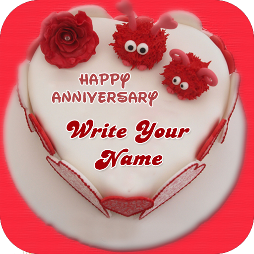 Name On Anniversary Cake icon