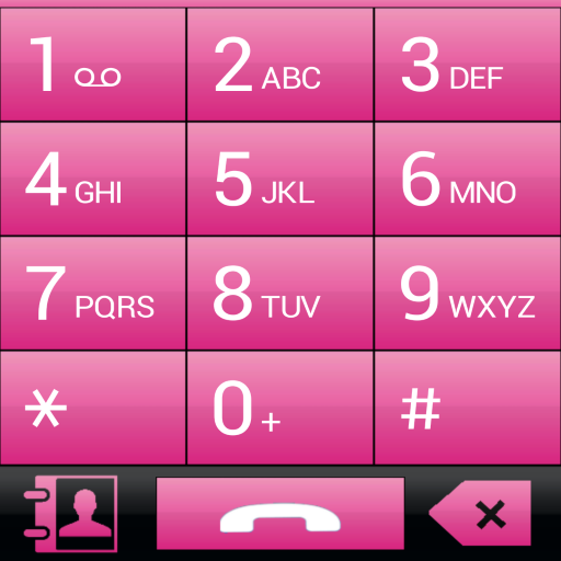 THEME FOR EXDIALER PINK GLASS أيقونة