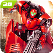 Bots Car Driving : Transform War Fighting Game 3D icon
