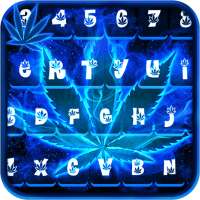 Neon Weed Rasta Keyboard Theme