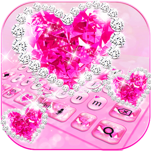 Sparkling Diamond Love Keyboard Theme icon