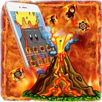 Cute Volcanic Lava Theme on 9Apps