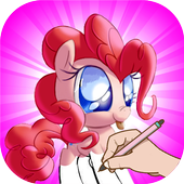 Cute Little Pony Coloring Kids icon
