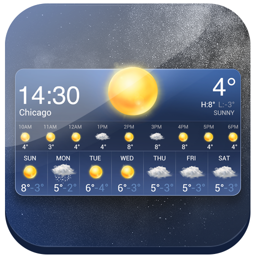 मौसम पूर्वानुमान विजेट आइकन