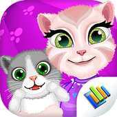 Mommy Cat Newborn Baby icon