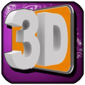 3d video player icon
