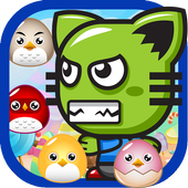 Angry Cat Bubble icon