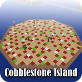 Map Cobblestone Island Minecraft icon