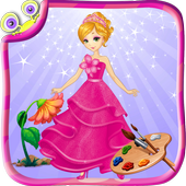 Принцесса Книжка-раскраска 3 иконка