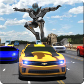 Robot Transformation Car Racer icon