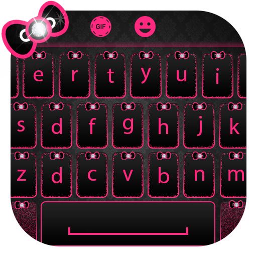 Pink Bow Keyboard Theme icon