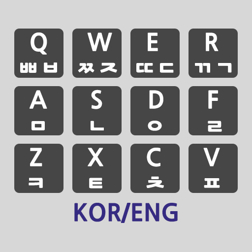 Korean , English keypad mapping icon