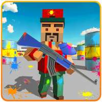 Paintball Shooter Game: Blocky World
