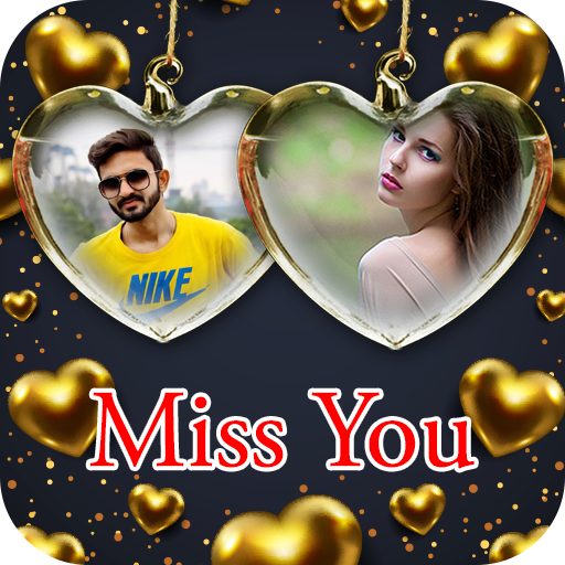 Miss You Dual Photo Frame icon