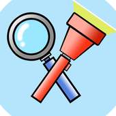 Flashing Magnifying glass on 9Apps