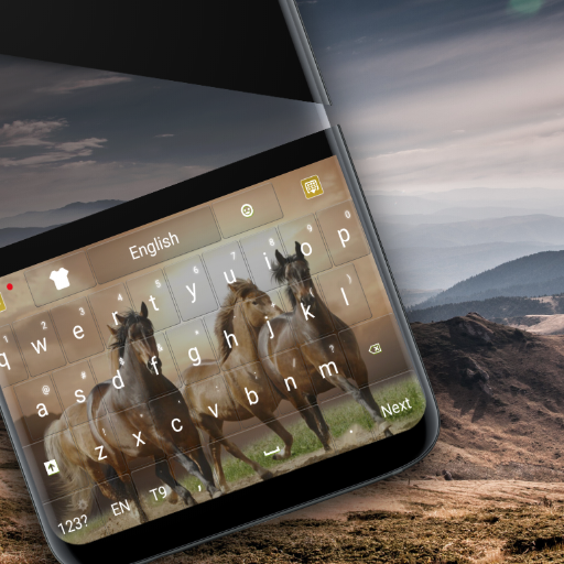 Wilde paarden - Thema voor toetsenbord icon