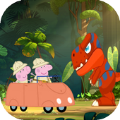 Peppa jurassic park icon