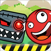 Red Hero Jungle - Bounce Ball Adventure icon