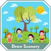 How to Draw Scenery for Kids Step by Step Offline on 9Apps