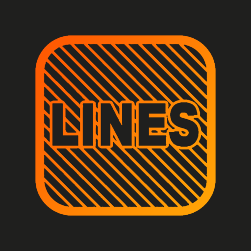 Lines Square - Neon icon Pack icon
