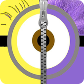 Minevil Cartoon Zip Scren Lock icon