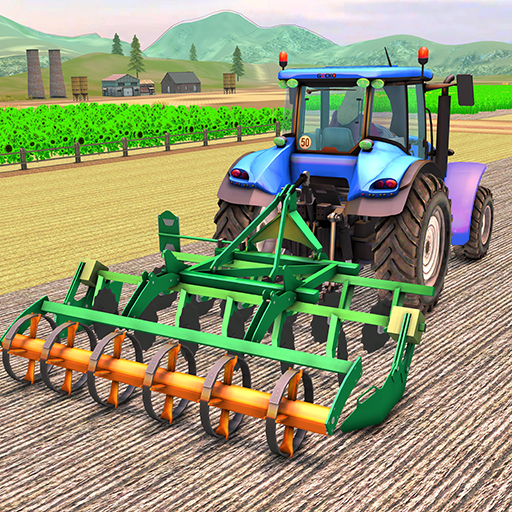 Farm Tractor Driving Games Sim icon
