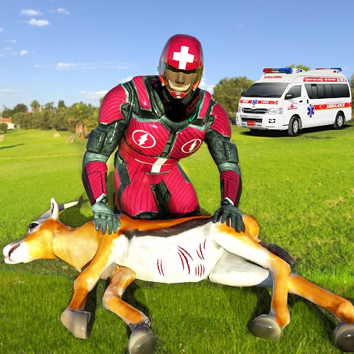 speed hero multi animal  robot rescue icon