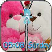 Teddy Bear Zipper Screen Lock on 9Apps