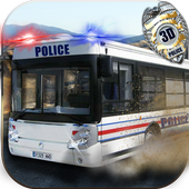 Police Staff Bus Transport 3D icon