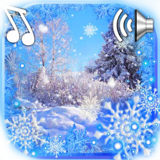 Зима Снег Падает Живые Обои иконка