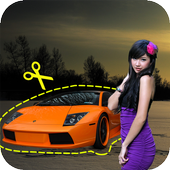 Car Stickers in Photo Camera icon