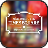 ikon Time Square GO launcher theme