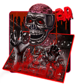 3D Blood Zombie Skull Keyboard Theme icon