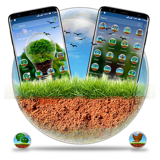 Nature Bulb Launcher Theme icon