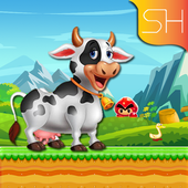 farm cow adventure icon