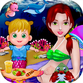 Mermaid Newborn Feeding icon