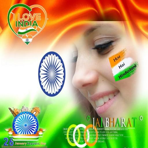26 January 2020: Republic Day photo frame icon