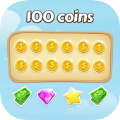 100 coins icon