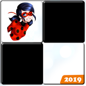Piano Ladybug Noir Tiles icon