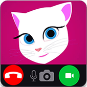 Talking Cat Angela - Fake Call icon