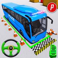 aparcamiento de autobuses 3d