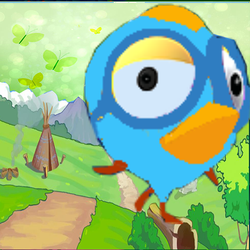 adventure hopping bird icon